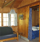 knotty pine cabin